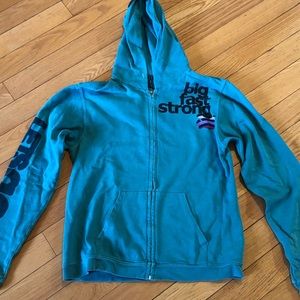 FREECITY zip up hoodie in teal | US size 4 or M.